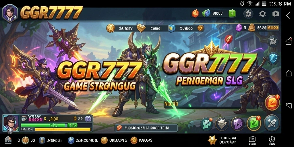 Tangkapan layar utama GGR7777 menampilkan aksi gameplay strategi yang mendebarkan.