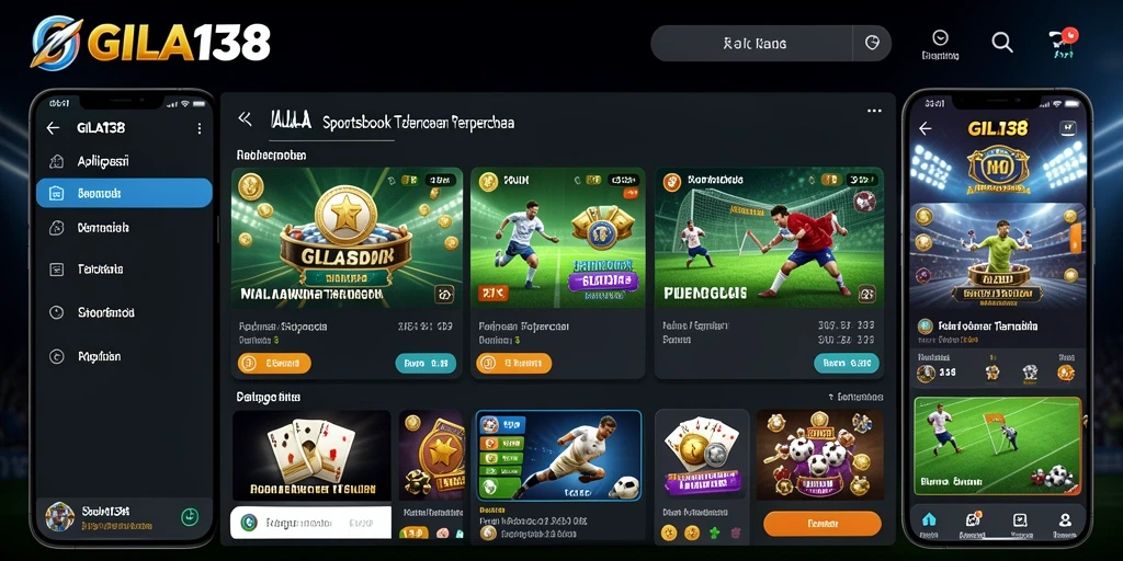Screenshot GILA138 menampilkan tampilan antarmuka taruhan olahraga.