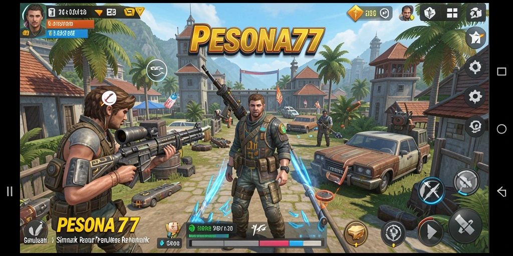 Tampilan gameplay PESONA77 yang realistis dan mendetail.