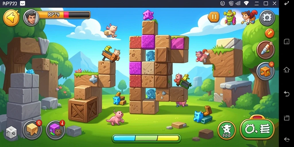 Screenshot gameplay RP79 yang menampilkan tantangan Puzzle.